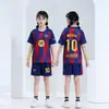Camisetas de Fútbol Barcelona Local y Visitante 25-26 para Niños, Números 9, 10, 11, 19, Impresión Digital, Tallas 14-30