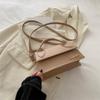 Bolso de Hombro Cruzado Casual Simple de Moda Francés de Alta Gama para Mujer 2024 Verano Nuevo Bolso Cuadrado Pequeño Versátil de Moda