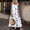 Nuevo Vestido Estampado sin Mangas de Venta Caliente de Amazon Ebay Transfronterizo Falda Larga con Tirantes para Mujer 9127A