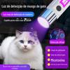 Luz púrpura 365 Luz púrpura recarregável Lâmpada UV de madeira para musgo de gato, detector de agente fluorescente para unhas, jade, detector de dinheiro