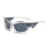Jamie 0312 Gafas Trendy Y2K Gafas de Sol Trendy para Deportes al Aire Libre Estilo Cool Europeo y Americano Gafas de Sol para Hombre y Mujer