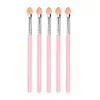 Pincel de sombra de ojos de esponja individual dos colores corazón de goma algodón pincel Halo para ojos palo de sombra de ojos de esponja herramientas de maquillaje de belleza al por mayor