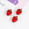 Colgante Shishi Ruyi Colgante Transparente de Durazno y Fresa Accesorios Pulsera de Manzana Pequeña Llavero Collar Cuentas Sueltas Venta al por Mayor