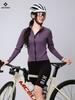 Xintown Ligero Polar Estampado Top Largo Cálido Polar Ropa de Ciclismo para Bicicleta de Carretera Primavera y Otoño Mujer