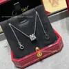 Collar de Cabeza de Toro de Zirconia Diamantada en Oro Rosa y Plata para Mujer, Nuevo Modelo 2026, Cadena Clavicular de Lujo Ligero de Alta Gama