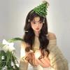 Diadema de árbol de Navidad DIY con barra retorcida, hecha a mano, casera, paquete de material para tarjeta para el cabello, regalo de Nochebuena para amigos