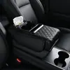 Interior de Coche Caja Reposabrazos de Coche Alfombrilla Almohadilla Elevadora Caja de Almacenamiento de Coche Portavasos Doble Caja de Pañuelos para Coche