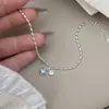 Pulsera de Plata de Ley S925 con Colgante de Estrella de Cinco Puntas, Corazón y Borla, Cuentas de Arroz, Joyería de Mano Versátil Diaria Japonesa y Coreana, Dulce y Elegante