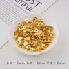 Cuentas Espaciadoras para Rueda Chapadas en Oro de 24 Quilates, Piezas Espaciadoras Lisas, Accesorios Hechos a Mano para Joyería DIY, Cuentas para Pulseras y Collares, Conservación del Color