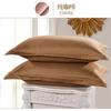 Funda de almohada de color liso individual dormitorio de estudiante lijado cómoda transpirable funda de almohada transfronteriza funda de almohada hotel al por mayor