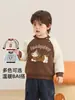 Roupas infantis Kaka Panda, moletons com forro de fleece para meninas, roupas de inverno para meninos, roupas quentes de inverno para bebês e crianças pequenas
