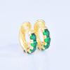 Arete de Zirconia Diamante Zhenrong Pinza para Oreja Placa para Incienso de Mosquitos Moda de Otoño e Invierno de Alta Calidad Simple para Mujeres Europeas y Americanas Uso Apilado sin Agujeros en las Orejas