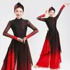 Dança do Rei Elefante Traje Yangko Vermelho Zhaozhuang Tambor de Cintura Estilo Chinês Dança com Leques de Jazz Traje de Performance Herói Rei Dragão
