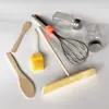 Herramientas para panqueques, rastrillo de bambú, plancha, panqueque de empuje, libélula de bambú, raspador para panqueques, cepillo para panqueques, cepillo para frutas, venta de pastel de huevo