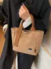 Bolsa Feminina Estilo Coreano Ins Novo Modelo High-End Estilo Simples Preguiçoso Bolsa de Mão Leve Textura Fosca Bolsa de Grande Capacidade