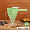 Funil para Bolinhos de Polvo, Funil Cônico, Funil para Bolinhos de Peixe de Aço Inoxidável com Suporte, Separador Dispensador de Massa