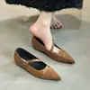 Sapatos Mary Jane estilo francês para mulheres, com aumento interno de altura, adequados para combinar com saias, confortáveis para os pés, com tira rasa e bico fino, sapatos de sola reta