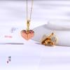 Fuerte retención de color Oro Rosa Blanco alas de amor colgante se puede abrir accesorios de bricolaje pulsera collar colgante mujeres genuinas