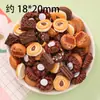 Pan de Chocolate Simulado, Tartaletas de Huevo, Galletas, Juguetes de Comida, Juguetes Hechos a Mano para Armar, Accesorios de Resina, Adornos Miniatura Tridimensionales