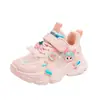 Zapatos Deportivos Infantiles Dibujos Animados 2026 Nuevo Estilo Coreano Zapatos Tipo Papá para Niñas Cuero Suela Suave Zapatos Casuales para Niñas Mayores