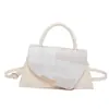 Bolsa Feminina Simples de Verão 2026 Novo Estilo de Verão Versátil Moda Bolsa de Mão Texturizada Transversal Pequena Quadrada para Mulheres com Temperamento Elegante