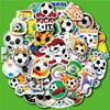 Pegatinas de Fútbol 50 Impermeables Niños Americanos Balones Skateboard Brasileño Guitarra Maleta Pegatinas de Rugby
