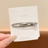 Presilha de cabelo versátil e estilosa para mulheres, grampo de cabelo oval colorido e de alta qualidade, novo modelo estilo coreano 2026, acessório de cabelo tipo BB clip sem marca