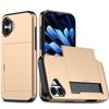 Tarjeta de comercio exterior Funda de teléfono anti-flexión para iPhone16 para iP 16plus deslizante doble tarjeta Cubierta protectora SGP