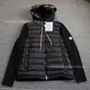 Estilo Europeo Nueva Marca m Chaqueta de Plumas Casual Patchwork Tejido, Corte Ajustado Versátil con Capucha Relleno de Plumón de Pato Blanco Abrigo de Pareja