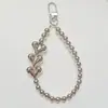 Lanyard para Cadena de Teléfono Móvil Transfronterizo Europeo y Americano Llavero Bolso de Mano con Cuentas Hecho a Mano Ccd Cadena Corta de Gama Alta