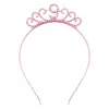 Diadema Personalizada Transfronteriza de Aleación con Pedrería para Niños Corona Digital de Princesa Tiara Corona Decoración para Fiesta de Cumpleaños Venta al por Mayor