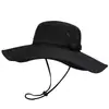 Sombrero de Sol Grande para Montar Protección Solar Sombrero de Sol Informal para Exteriores Sombrero de Pesca Sombrero de Vaquero Occidental de Verano para Hombre Sombrero de Sol de Montañismo de Secado Rápido