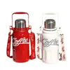 Taza Termo de Acero Inoxidable 304 de Aspecto Elegante, Gran Capacidad, Asa Exterior, Tetera Deportiva, Tetera de Agua para Montañismo y Viajes, Venta al por Mayor