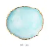 Estilo Japonés Pintado Desenfocado Paleta Arte de Uñas Herramienta de Cristal Shell Esmalte de Uñas Pegamento Resina Ágata Decoración Paleta