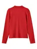 Moda femenina transfronteriza: Nueva colección de otoño, estilo europeo y americano, de manga larga, con cuello, casual, suéter de punto de un solo pecho 1058803