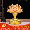 Nova Lanterna de Lótus Home Luzes Coloridas Buddha Hall Bodhisattva Luzes Buda Guanyin Frontal LED Long-Ming Lanterna Tributo Luzes