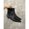 Botines cómodos de tacón bajo y punta cuadrada de temperamento para mujer 2026 Otoño Invierno nuevos botines simples para mujer botines cortos botines franceses adelgazantes