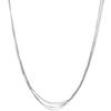 Collar de cadena fina multicapa para mujer, lujo ligero, sentido del diseño de alta gama, cadena de clavícula con borla europea y americana, collar de cadena lisa