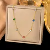 [Collar Explosiones 2] Collar simple de nicho de personalidad de gran venta con colgante de diseño con sentido de estrella de mar con textura de puntos de onda para mujer