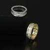 Accesorios de explosiones transfronterizas juego de cobre circonita T Escuadra T anillo de circonita anillo para amantes Europa y Estados Unidos personalidad simple anillo para hombre venta al por mayor