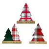 Productos de Madera Navidad Creativo Adornos de Árbol de Navidad Americano Adornos de Madera para Escritorio Decoración del Hogar Artesanías de Madera