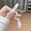 Joyería para Uñas de Moño de Dibujos Animados Rosa Belleza Niña Exquisita Decoración de Uñas de Resina de Moño de Amor Tridimensional
