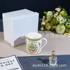 Tazas de Cerámica para Oficina Transfronterizas, Vasos de Agua Domésticos de Principios de Primavera, Tazas, Cajas de Regalo de Alta Gama, Regalos Empresariales, Tazas de Café para Parejas