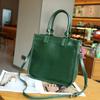 Primeira camada cowhide bolsa vegetal curtido couro mensageiro bolsa vintage couro genuíno bolsa feminina cross-border live tote bag 6661-1 grande