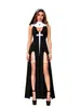 Fantasia de Halloween para adulto, traje cosplay feminino, fantasia sexy de performance de palco com tema de cruz, transfronteiriço