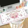 Mouse Pad Creme Marrom Fofo para Mesa de Escritório/Estudo Tapete de Alta Qualidade Antiderrapante para Teclado