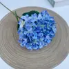 Nuevas Flores de Hortensia Artificiales Impresas en 3D de 132 Piezas para Decoración de Salón de Bodas, Flores Falsas de Comercio Exterior, Venta al por Mayor desde el Fabricante