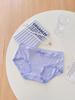 Ropa interior de modal para estudiantes de secundaria para niñas, entrepierna de doble capa antibacteriana, lazo de lunares pequeños, ropa interior triangular de alta elasticidad
