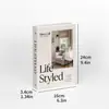 Caja de Almacenamiento de Libros Falsos de Inglés Simple, Modelo de Libro Abrible Creativo Simulado, Caja de Almacenamiento de Libros Decorativa Suave para Casa Modelo Villa