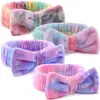 Diadema para Spa, Diadema para Maquillaje y Cuidado de la Piel, Diadema para Lavarse la Cara, Diadema de Maquillaje con Lazo para el Cabello, Accesorio para el Cabello, Regalo de Navidad para Adolescentes